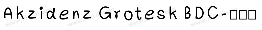 Akzidenz Grotesk BDC字体转换